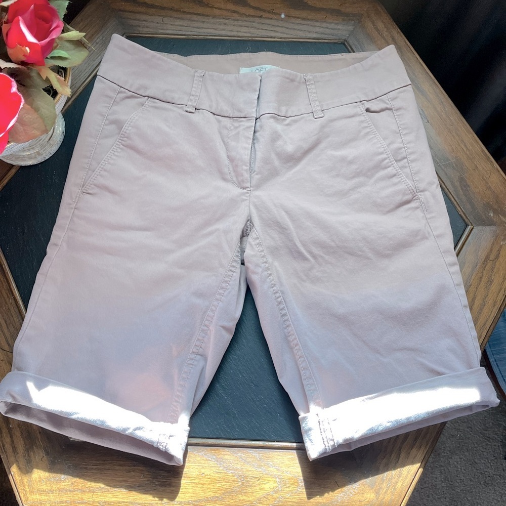 Loft/ women’s casual shorts, size 0, dull pink